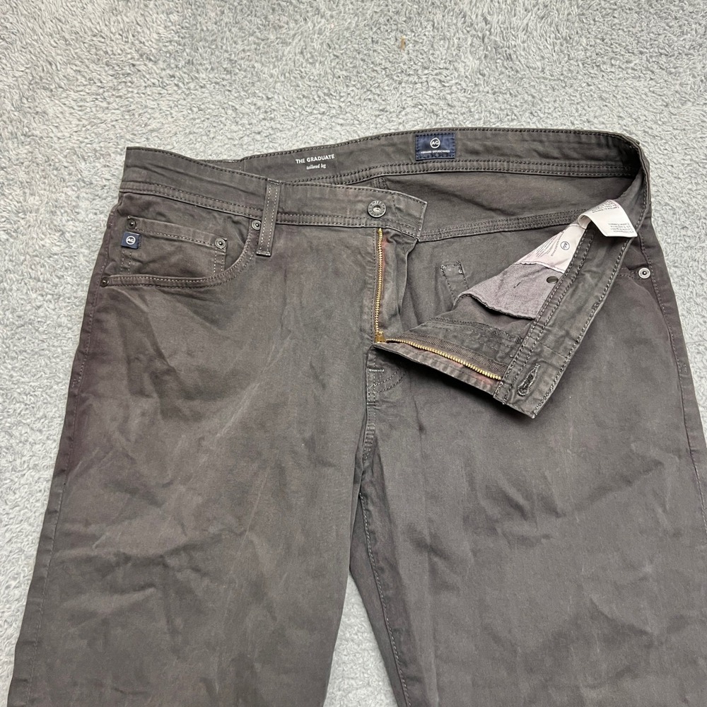 AG Adriano Goldschmied Jeans Mens‎ Fits 36x28 The Graduate Tailored Leg  Brown